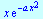 `*`(x, `*`(exp(`+`(`-`(`*`(a, `*`(`^`(x, 2))))))))